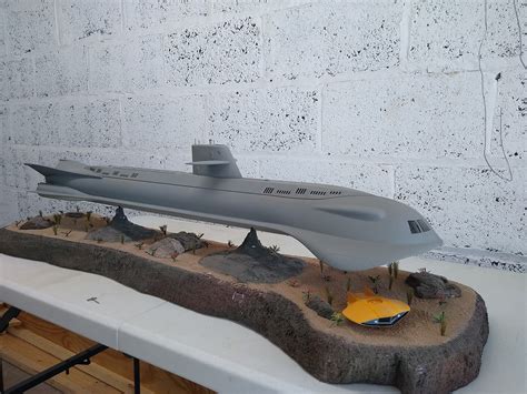 electron sea model|seaview submarine filming miniature.